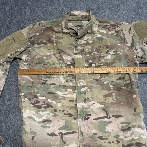 US Army Combat Uniform Coat Jacket Top Medium Long Woodland Camo Unisex - Picture 2 of 7